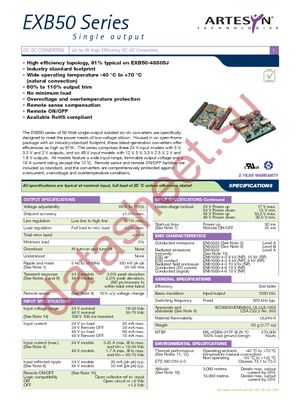 EXB50-48D05-3V3J datasheet  